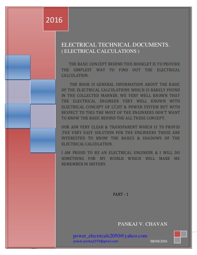 Electrical Calculations Book